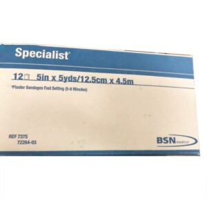 Plaster Bandage Specialist 5 Inch X 15 Foot Plaster of Paris Blue