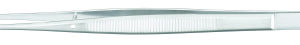 Tissue Forceps Miltex Cushing 7 Inch Length OR / Surgical Grade German Stainless Steel NonSterile NonLocking Thumb Handle Straight 1 X 2 Teeth with Scraper End