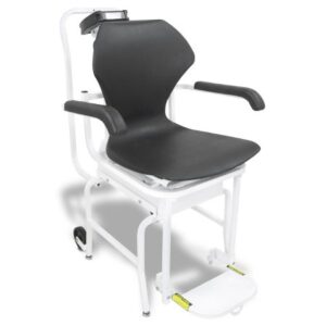 Chair Scale Detecto Digital Display 400 lbs. / 181 kg Capacity Black / White Battery Operated