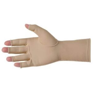 Compression Glove Edema Gloves 2 Open Finger Small Over-the-Wrist Length Left Hand