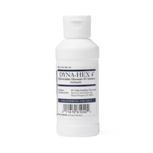Surgical Scrub Solution Dyna-Hex 4 4 oz. Bottle 4% Strength CHG (Chlorhexidine Gluconate) NonSterile