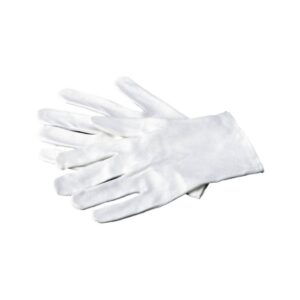 Infection Control Glove Soft Hands Large Cotton White Wrist Length Hemmed Cuff NonSterile