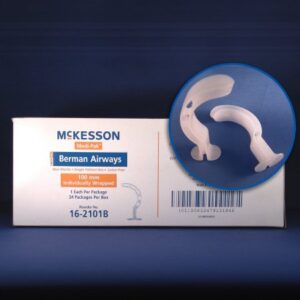 Berman Oropharyngeal Airway McKesson White 70 mm Length Size 7 NonSterile Pediatric