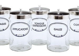 Sundry Jar Glass Clear 4.25 X 7 Inch