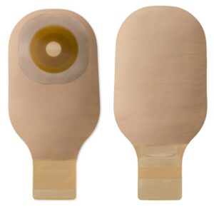 Colostomy Pouch Premier Flextend One-Piece System 12 Inch Length Flat, Pre-Cut 1 Inch Stoma Drainable