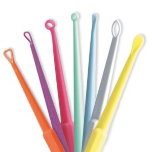 Ear Curette Pack Safe Ear Curettes 6 Inch Length Round Handle Assorted Tip Styles