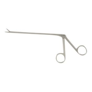 Alligator Forceps McKesson Argent Noyes 5-1/2 Inch Length OR / Surgical Grade German Stainless Steel NonSterile NonLocking Finger Ring Handle Straight Serrated Tips