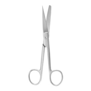Operating Scissors McKesson Argent 5-1/2 Inch Length Surgical Grade Stainless Steel Finger Ring Handle Straight Sharp Tip / Blunt Tip