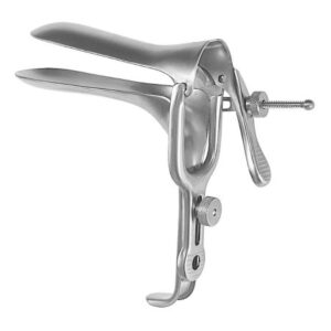 Vaginal Speculum McKesson Argent Graves NonSterile Surgical Grade Stainless Steel Small Double Blade Duckbill Reusable Without Light Source Capability