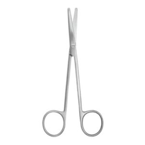 Dissecting Scissors McKesson Argent Metzenbaum 5-1/2 Inch Length Surgical Grade Stainless Steel NonSterile Finger Ring Handle Curved Blunt Tip / Blunt Tip