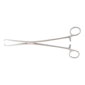 Tenaculum Forceps McKesson Argent Schroeder-Braun 9-3/4 Inch Length OR / Surgical Grade German Stainless Steel NonSterile Locking Finger Ring Handle Straight 1 X 1 Prongs