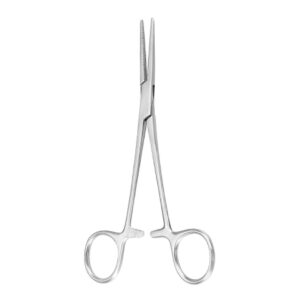 Hemostatic Forceps McKesson Argent Crile 6-1/4 Inch Length OR / Surgical Grade German Stainless Steel NonSterile Locking Finger Ring Handle Straight Serrated Tips