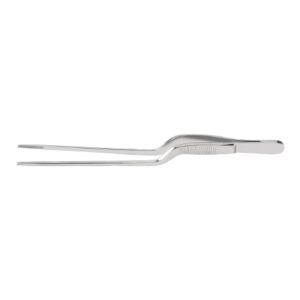Dressing Forceps McKesson Argent Gruenwald-Jansen 6-1/2 Inch Length OR / Surgical Grade German Stainless Steel NonSterile NonLocking Thumb Handle Straight Serrated Tips
