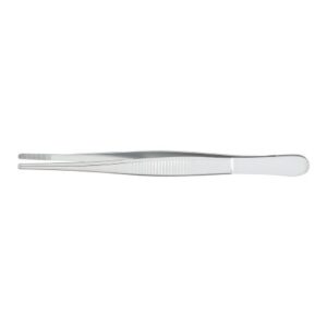 Dressing Forceps McKesson Argent Bonney 5 Inch Length OR / Surgical Grade German Stainless Steel NonSterile NonLocking Thumb Handle Straight Serrated Tips