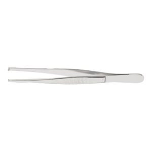 Tissue Forceps McKesson Argent 5 Inch Length OR / Surgical Grade German Stainless Steel NonSterile NonLocking Thumb Handle Straight 2 X 2 Teeth