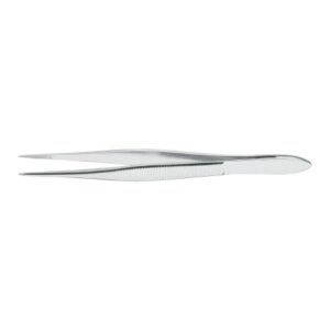 Splinter Forceps McKesson Argent 3-1/2 Inch Length OR / Surgical Grade German Stainless Steel NonSterile NonLocking Thumb Handle Straight Pointed Serrated Tips