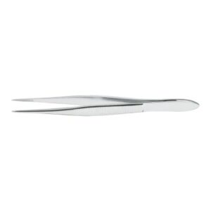 Splinter Forceps McKesson Argent 4-1/2 Inch Length OR / Surgical Grade German Stainless Steel NonSterile NonLocking Thumb Handle Straight Pointed Tips