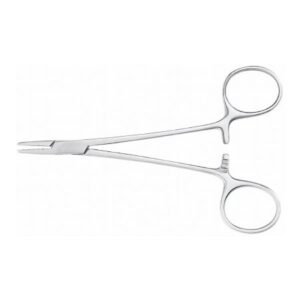 Needle Holder McKesson Argent Webster 5 Inch Length Smooth Jaws Finger Ring Handle