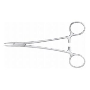 Needle Holder McKesson Argent Mayo-Hegar 5 Inch Length Serrated Jaws Finger Ring Handle