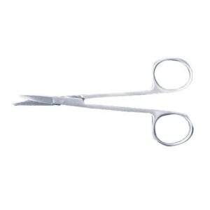Iris Scissors McKesson 4-1/8 Inch Length Office Grade Stainless Steel Finger Ring Handle Sharp Tip / Sharp Tip