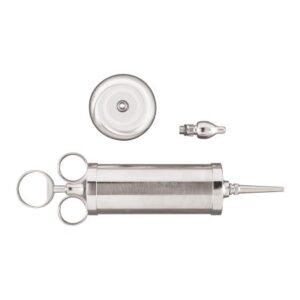 Ear Syringe with Shield McKesson Three Ring Style Three Ring, Silver Barrel and Plunger Office Grade