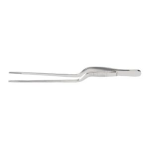 Dressing Forceps McKesson Gruenwald-Jansen 6-1/2 Inch Length Floor / Office Grade Pakistani Stainless Steel NonSterile NonLocking Thumb Handle Straight Serrated Tips