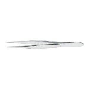 Splinter Forceps McKesson 4-1/2 Inch Length Floor / Office Grade Pakistani Stainless Steel NonSterile NonLocking Thumb Handle Straight Pointed Tips