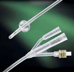 Foley Catheter Lubri-Sil 3-Way Standard Tip 5 cc Balloon 16 Fr. Hydrogel Coated Silicone
