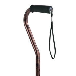 Offset Cane Carex Aluminum 31 to 40 Inch Height Bronze