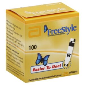 Blood Glucose Test Strips FreeStyle 50 Strips per Pack