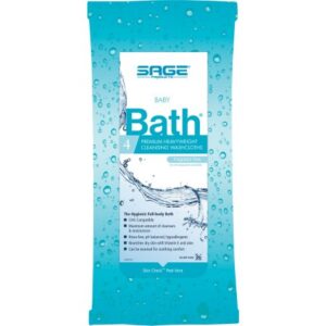 Rinse-Free Bath Wipe Baby Comfort Bath Soft Pack Unscented 4 Count