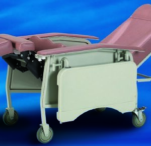 Multi-Position Recliner Deluxe Blue Ridge Vinyl 4 Casters