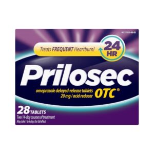 Antacid Prilosec OTC 20 mg Strength Tablet 28 per Box