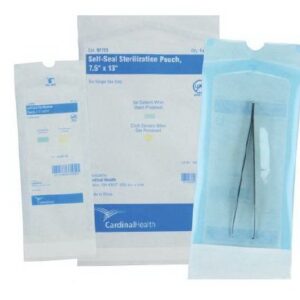 Sterilization Pouch Cardinal Health Ethylene Oxide (EO) Gas Sterilization 8 X 16 Inch Transparent Blue / White Self Seal Paper / Film