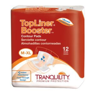 Booster Pad Tranquility Top Liner Contour 13-1/2 X 21-1/2 Inch Heavy Absorbency Super Absorbent Core One Size Fits Most
