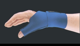 Wrist / Thumb Support AliMed Neoprene Left or Right Hand Royal Blue Medium / Large