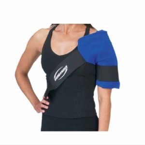 Cold Pack with Wrap Dura*Soft Wrap Shoulder One Size Fits Most 12 X 13 Inch Ultra-Wick Fabric / Nylon / Elastic / Plastic / Gel Reusable