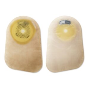 Colostomy Pouch Premier One-Piece System 9 Inch Length Flat, Trim To Fit 5/8 to 2-1/8 Inch Stoma Closed End