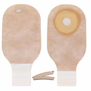 Colostomy Pouch Premier One-Piece System 12 Inch Length Pre-Cut 1-3/16 Inch Stoma Drainable