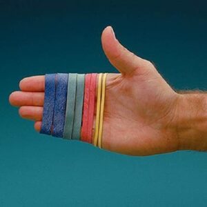 Hand Exercise Rubber Bands 3-1/2 Inch, Yellow, X-Light Resistance