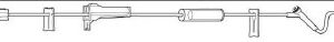 IV Pump Set Interlink Pump 1 Port 10 Drops / mL Drip Rate 0.2 Micron Filter 102 Inch Tubing Solution