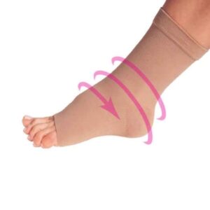 Compression Sleeve Pedi-Smart Size 6 Beige Ankle