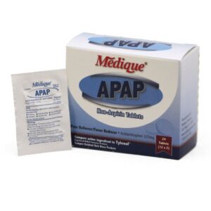 Pain Relief APAP 325 mg Strength Acetaminophen Tablet 24 per Box