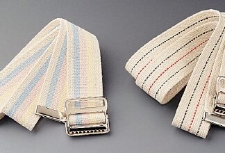 Gait Belt 60 Inch Length Pastel Stripe Cotton