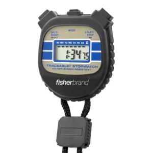 Digital Stopwatch Shock Resistant, Water Resistant Traceable 24 Hours Digital Display