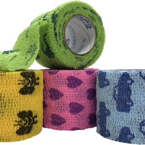 Cohesive Bandage CoFlex NL 3 Inch X 5 Yard Self-Adherent Closure Kid Design (Assorted Print) NonSterile 12 lbs. Tensile Strength