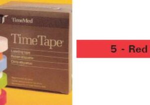 Blank Label Tape Time Multipurpose Label Red Vinyl 1/2 X 500 Inch