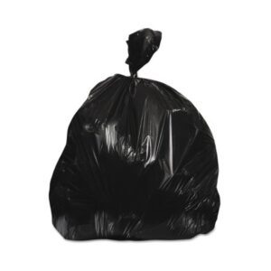 Trash Bag Heritage 45 gal. Black LLDPE 0.70 mil 40 X 46 Inch Star Seal Bottom Flat Pack
