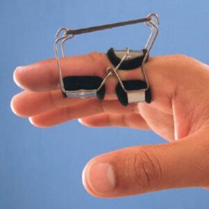 Dynamic Finger Splint Reverse Finger Knuckle Bender Small Right Hand White