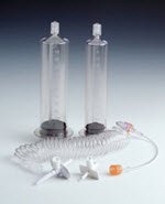 MRI Dual Syringe Kit MEDRAD Spectris Solaris EP 96 Inch Tubing with Check Valve 65 mL / 115 mL
